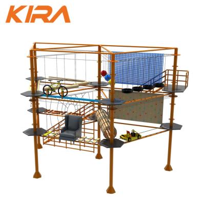 China Indoor Adventure Fun Kids Rope Playground Kids Challenge Rope Course for sale