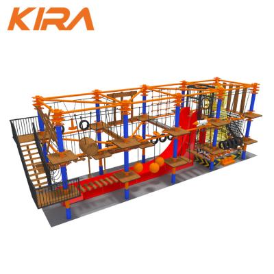 China Playground Indoor Sports Equipment Park Soft Rope Course Indoor Climbing Tower Aimed at All Age for sale