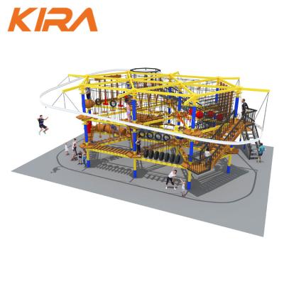 China Indoor Playground Equipment Soft Indoor Rope Course Equipment Indoor Playground Ropes Chase Challenge for sale