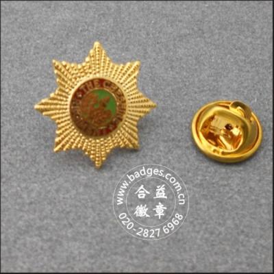 China stereo paint Badge gilt zinc alloy die-casting gilt coloring Lions pins badge KQ12 for sale