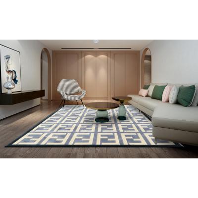 China New design 200*300*1 modern design rug acrylic braided cover f of the living room art printed washable for sale