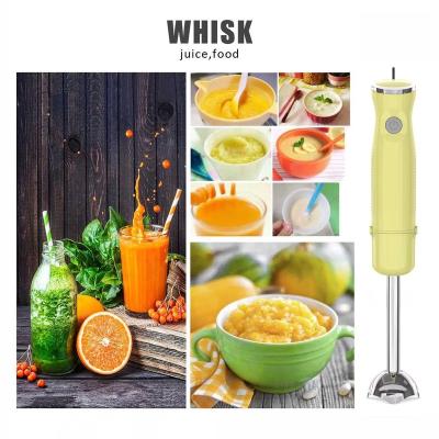 China Multifunctional 4 in 1 1000W LED Yellow Multifunctional Electric Appliances Stick Blender Immersion Blender Hand Blender Set for sale