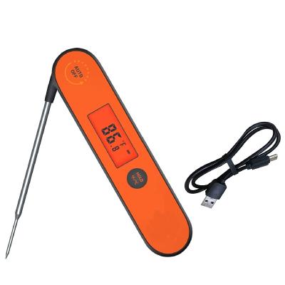 China Waterproof Heat Resistance Instant Read Rechargeable Digital BBQ Meat Cooking Grill Meat Probe for sale