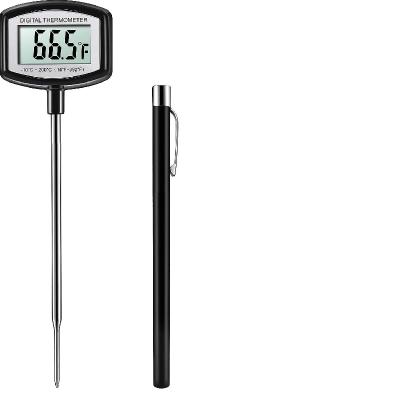 China Large Digital Heat Resistance LCD Meat Thermometer Cooking With Instant Read Sensor Super Long Probe for sale