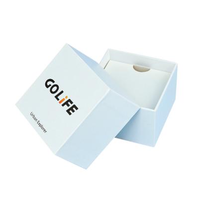 China Recyclable Logo Sports Watch Gift Packaging Recyclable Custom Printing Box Small Rigid White Paperboard With Divider for sale