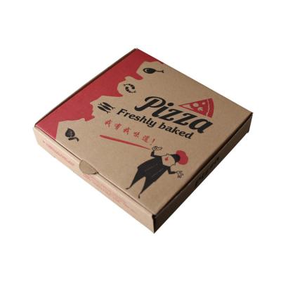 China Wholesale Custom Recyclable Cheap Corrugated Brown Kraft Paper Cardboard Pizza Box for sale