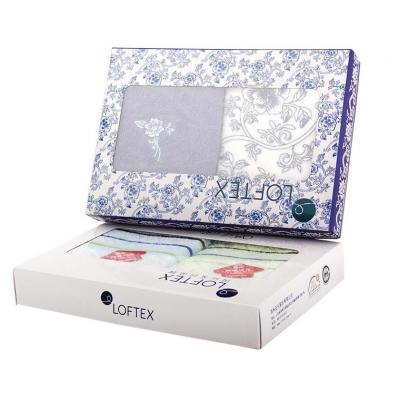 China Custom Wholesale High Quality Recyclable Napkin Window Gift Box for sale