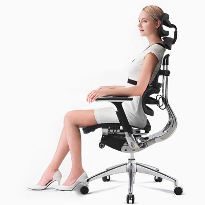 China Ergonomic (Height) Aluminum Office Furniture Adjustable Low Back Swivel High Chair for sale