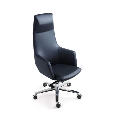 China China Wholesale Black Erognomic Adjustable PU Leather Office Chair Big And Tall Director Chair Executive Office Chair (Height) for sale