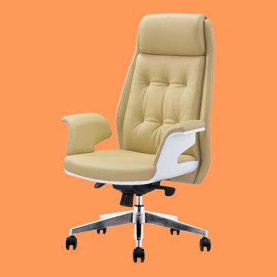 China (Size) Modern Adjustable Executive Office Computer Chair Swivel Mesh Ergonomic Leather Office Chair For Office for sale