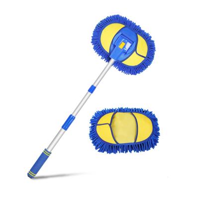 China Car Brush Microfiber Car Wash Outdoor Clean Broom With Handle Telescopic Car Clean Broom for sale