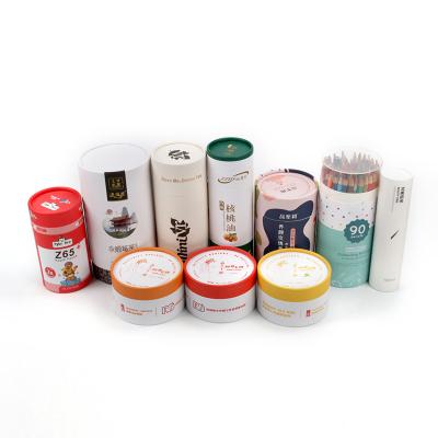 China Recyclable Jubilance Custom Logo Biodegradable Kraft Round cylinder cardboard Paper Tube lip Packaging for sale