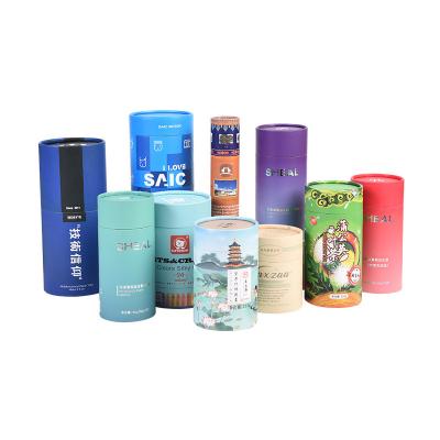 China Eco-friendly Carton Box Packaging Paper Tube packaging black Paper Tube Packaging for sale