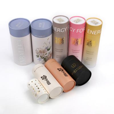 China Eco-friendly Jubilance Eco friendly 100%  cylinder packaging round gift box Kraft packaging custom for sale