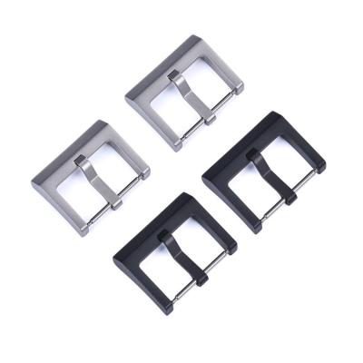 China Custom Wholesale 316 Stainless Steel Classic Pin Watch Buckles Replacement Watch Strap Clasp for sale