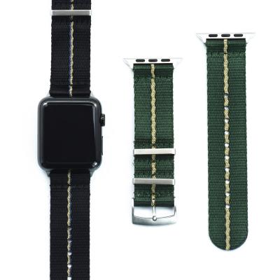 China New Designer Watch Strap Compatible Fabric Fashion Nylon NATO Band With Apple Watch Strap for sale