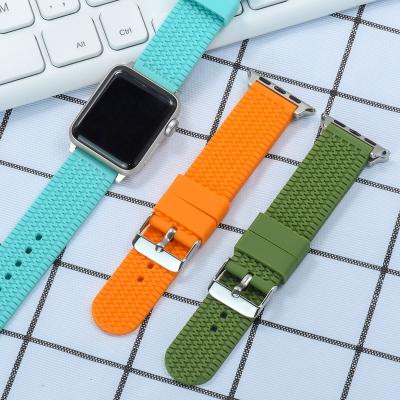 China Smart Watch Silicon Rubber Strap For Sport Original Watch Band For Apple Smart Watch Silicon Bands for sale