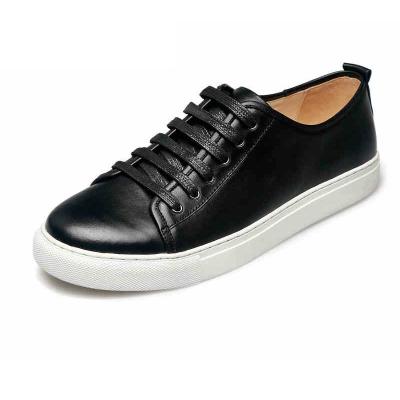 China high quality women and men black genuine cowhide shoes sneakers shoes trainers BS-B1 for sale