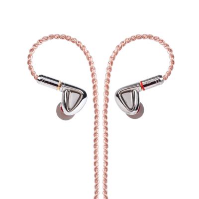 China CAN P1 Bass Stereo DJ Earphone Heavy Metal In Ear Headphones MMCX Detachable Cable for sale