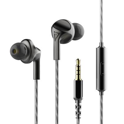 China In Ear Headphone AUGLAMOR F200 In Ear Headphone 10MM Dynamics Drive DJ Metal Headphone HIFI Subwoofer Sports Headset With Microphone for sale