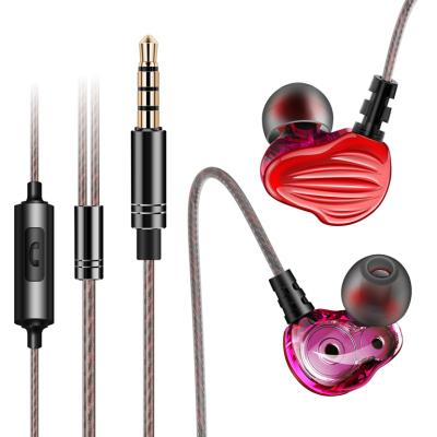 China In-Ear Stereo Heavy Bass QKZ CK4 Double Dynamic High Fidelity In Ear Headphones for sale