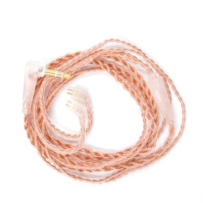 China KZ Update Cable KZ Gold Twisted Update Cable Since C With MIC Without MIC 2pin 0.75mm ZST ZSTX ZSN Pro ZS10 Pro for sale