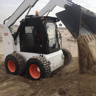 China 275F 55KW 0,7 Ton Compact Skid Steer Loader 0,53M3 Met Power Transmission System Te koop