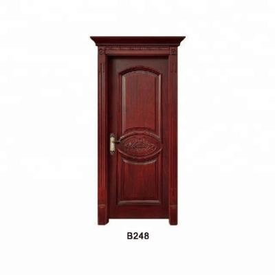 China High Quality Interior Swing Door Designs Solid Wood PVC Door Hotel Room for sale