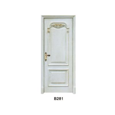 China Luxury Wood Double Door Design High Quality Swing Front Solid Wood Door for sale