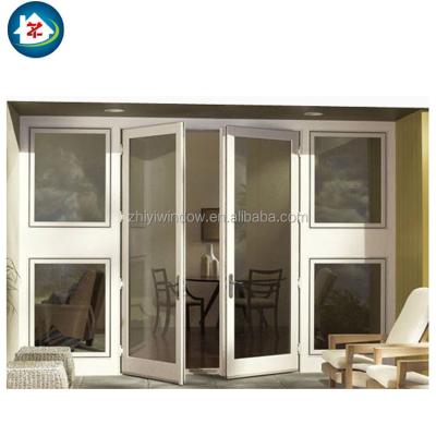 China Modern Modern Thermal Break Aluminum Glass Casement Doors Price for sale