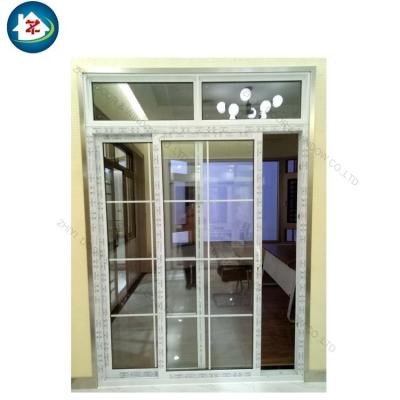 China Upvc/PVC Philippines Balcony Grill Design Modern Interior Decorative Sliding Glass Door for sale