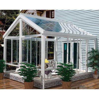 China Glass Swing Balcony Roof Sunroom Design Aluminum Awning Windows for sale