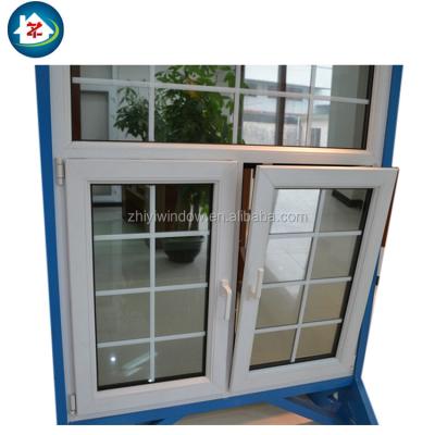 China Folding screen Guangzhou modern design pvc upvc tilt and turn window for sale