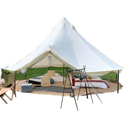 China Straight Bracing Type Cotton Oxford 3m 4m 5m 6m 7m Bell Tent For Outdoor Camping Canvas Tent for sale