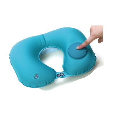 China New Style Portable U Press Pillow Wholesale Ultralight Inflatable Travel Pillow Inflatable Camping Pillow for sale