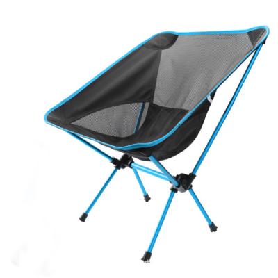 China Modern Outdoor Ultralight Foldable Chair Space Chair Moon Aluminum Alloy Leisure Camping Portable Beach Chair for sale