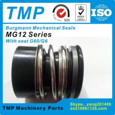 China MG12-40 Burgmann Mechanical Seals MG12 Series for Shaft Size 40mm Pumps (SiC/SiC/FKM)  (40x62x45mm) Rubber Bellow for sale