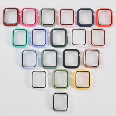 China Fashion/Fashion Matte Shockproof Case For Apple Watch 38mm 42mm 40mm 44mm, Hard PC Cover Device Bumper View For iWatch SE 6 5 4 3 2 1 for sale