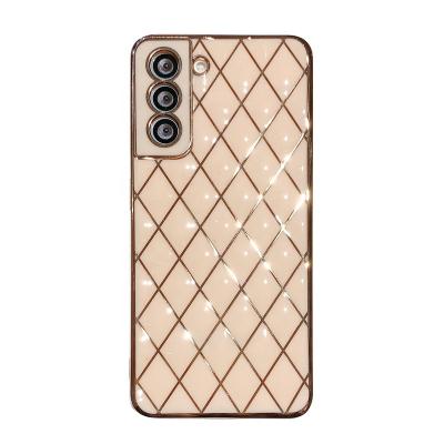 China Samsung Galaxy S21 plus Ultra A52 A72 A12 A32 5G A02S M02 M60 F62 Silicone Back Cover 3D Anti-fall Diamond Lambskin Phone Case For for sale