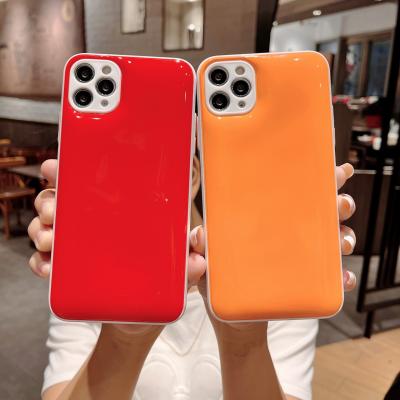 China 2021 Hot Selling Pure Anti-fall Product Candy Color Phone Case Pure Color Phone Case For iPhone Series for sale