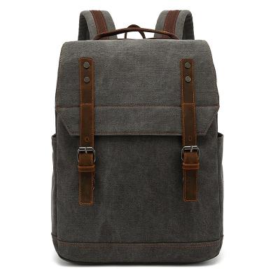 China New High Quality School Bag Leisure Bag Outdoor Men's Large Capacity Canvas Travel Computer Bag Retro Business Bag Backpack for sale