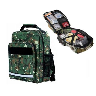 China Medical Trauma Products EMT Camping First Aid Kit Empty Emergency Responder Bag Camouflage Medical Bag for sale