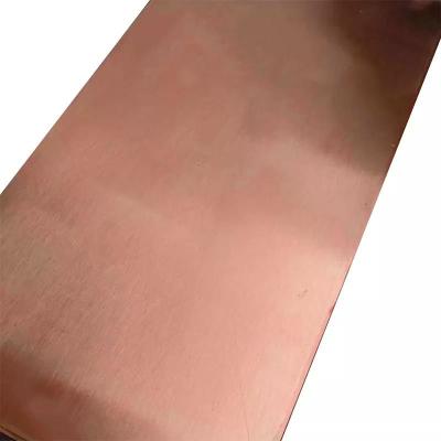 China 0.3mm 0.5mm 99.9% Copper Clad Laminated Sheet For Decoration for sale