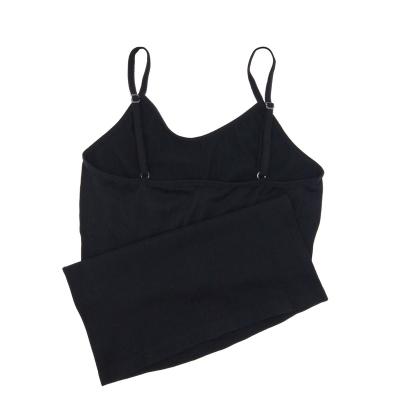 China Brazil Russia SOLID COLOR Nylon Spandex / Vest For Girl With Adjusting Loop 95% Polyamide Big Stretch Seamless Slim Sexy Top OEM for sale