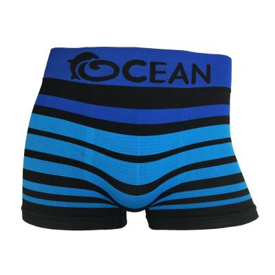 China OEM Breathable Custom Men's Spanish Customer Black Striped Blue Briefs 4918 Briefs for sale