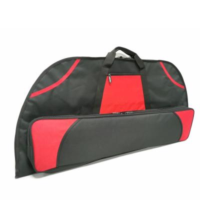 China Red Archery Bow Case 106cm Soft Compound Bow Case With Arrow Box For Hunting for sale