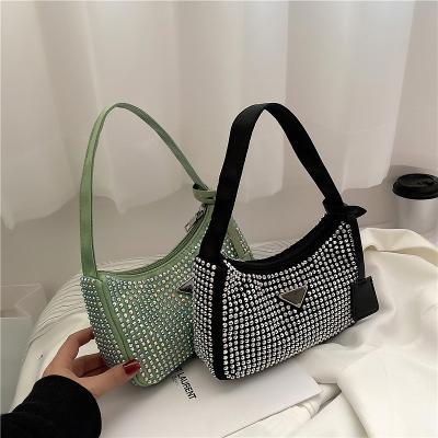 China Fashion TS9555 2022 Shiny Diamond Rhinestone Purses Ladies Crossbody Bling Diamond Handbags Shoulder Bags For Women for sale