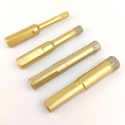 China Drill Hole Factory Price Diamond Drill Bits Dry Drilling Welded Diamond Core Hole Saw Round Square Hole Drill Bit for sale