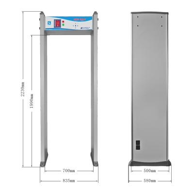 China 2022 best-selling models single-zone walk-through metal detector dedicated to the airport supermarkets large office buildings fa for sale