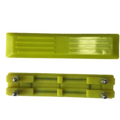 China Excavator Undercarriage Parts Factory Direct Supply Right Plate Bolt On Yellow Excavator Rubber Track Pads for sale